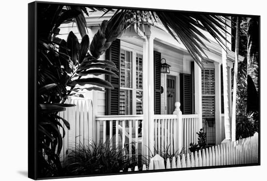 Key West Architecture - Heritage Structures in Old Town Key West - Florida-Philippe Hugonnard-Framed Stretched Canvas