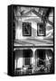 Key West Architecture - Heritage Structures in Old Town Key West - Florida-Philippe Hugonnard-Framed Stretched Canvas