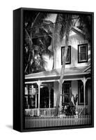 Key West Architecture - Heritage Structures in Old Town Key West - Florida-Philippe Hugonnard-Framed Stretched Canvas