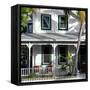 Key West Architecture - Heritage Structures in Old Town Key West - Florida-Philippe Hugonnard-Framed Stretched Canvas