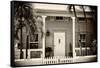 Key West Architecture - Heritage Structures in Old Town Key West - Florida-Philippe Hugonnard-Framed Stretched Canvas