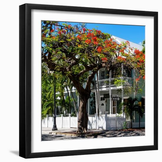 Key West Architecture - Heritage Structures in Old Town Key West - Florida-Philippe Hugonnard-Framed Photographic Print