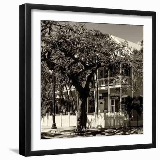 Key West Architecture - Heritage Structures in Old Town Key West - Florida-Philippe Hugonnard-Framed Photographic Print