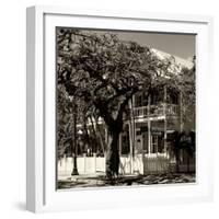 Key West Architecture - Heritage Structures in Old Town Key West - Florida-Philippe Hugonnard-Framed Photographic Print