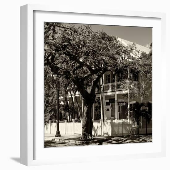 Key West Architecture - Heritage Structures in Old Town Key West - Florida-Philippe Hugonnard-Framed Photographic Print