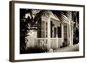 Key West Architecture - Heritage Structures in Old Town Key West - Florida-Philippe Hugonnard-Framed Photographic Print