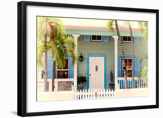 Key West Architecture - Heritage Structures in Old Town Key West - Florida-Philippe Hugonnard-Framed Photographic Print