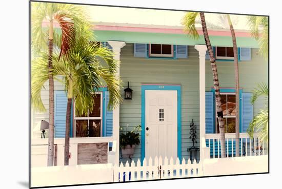 Key West Architecture - Heritage Structures in Old Town Key West - Florida-Philippe Hugonnard-Mounted Photographic Print