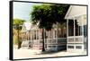 Key West Architecture - Heritage Structures in Old Town Key West - Florida-Philippe Hugonnard-Framed Stretched Canvas