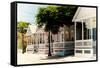 Key West Architecture - Heritage Structures in Old Town Key West - Florida-Philippe Hugonnard-Framed Stretched Canvas