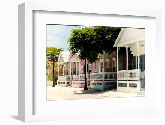 Key West Architecture - Heritage Structures in Old Town Key West - Florida-Philippe Hugonnard-Framed Photographic Print