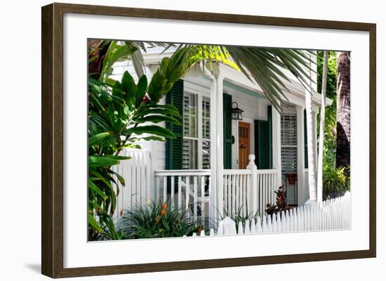 Key West Architecture - Heritage Structures in Old Town Key West - Florida-Philippe Hugonnard-Framed Photographic Print