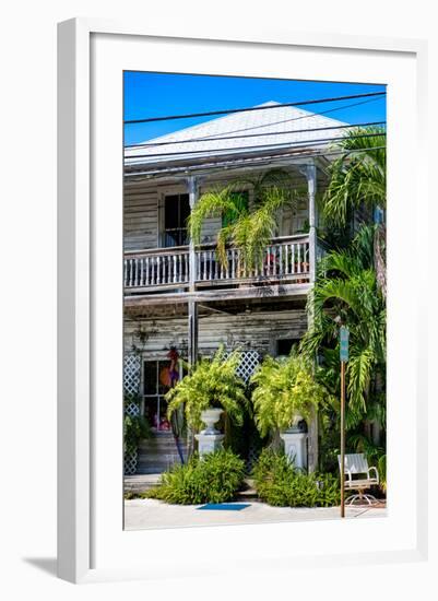 Key West Architecture - Heritage Structures in Old Town Key West - Florida-Philippe Hugonnard-Framed Photographic Print