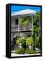 Key West Architecture - Heritage Structures in Old Town Key West - Florida-Philippe Hugonnard-Framed Stretched Canvas