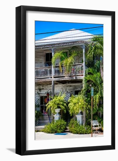 Key West Architecture - Heritage Structures in Old Town Key West - Florida-Philippe Hugonnard-Framed Photographic Print