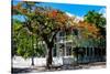 Key West Architecture - Heritage Structures in Old Town Key West - Florida-Philippe Hugonnard-Stretched Canvas