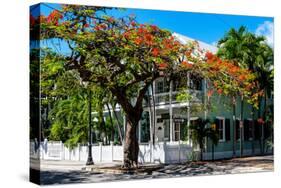 Key West Architecture - Heritage Structures in Old Town Key West - Florida-Philippe Hugonnard-Stretched Canvas