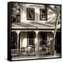 Key West Architecture - Heritage Structures in Old Town Key West - Florida-Philippe Hugonnard-Framed Stretched Canvas