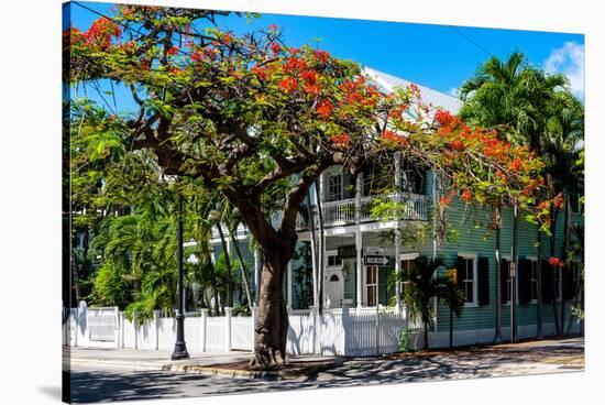 Key West Architecture - Heritage Structures in Old Town Key West - Florida-Philippe Hugonnard-Stretched Canvas