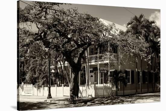 Key West Architecture - Heritage Structures in Old Town Key West - Florida-Philippe Hugonnard-Stretched Canvas