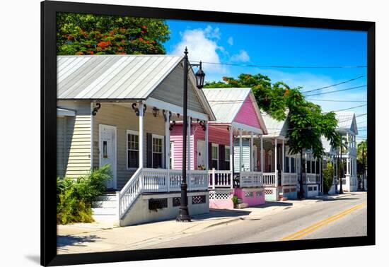 Key West Architecture - The Pink House - Florida-Philippe Hugonnard-Framed Photographic Print