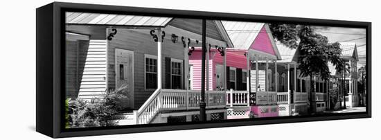 Key West Architecture - The Pink House - Florida-Philippe Hugonnard-Framed Stretched Canvas