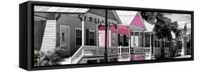 Key West Architecture - The Pink House - Florida-Philippe Hugonnard-Framed Stretched Canvas