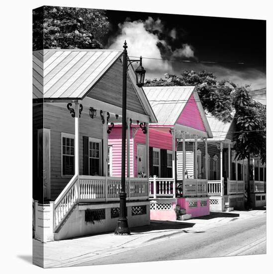 Key West Architecture - The Pink House - Florida-Philippe Hugonnard-Stretched Canvas