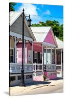 Key West Architecture - The Pink House - Florida-Philippe Hugonnard-Stretched Canvas