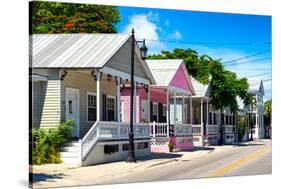 Key West Architecture - The Pink House - Florida-Philippe Hugonnard-Stretched Canvas