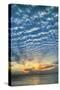 Key West Blue Sunset Vertical-Robert Goldwitz-Stretched Canvas