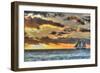 Key West Clipper Sunset I-Robert Goldwitz-Framed Photographic Print