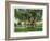 Key West, Florida - Barracks Banyan Tree Scene-Lantern Press-Framed Art Print