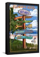 Key West, Florida - Destination Signs-null-Framed Poster