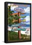 Key West, Florida - Destination Signs-null-Framed Poster