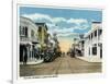 Key West, Florida - Duval Street West Scene-Lantern Press-Framed Art Print