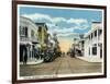 Key West, Florida - Duval Street West Scene-Lantern Press-Framed Art Print