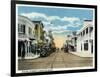 Key West, Florida - Duval Street West Scene-Lantern Press-Framed Art Print