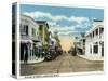 Key West, Florida - Duval Street West Scene-Lantern Press-Stretched Canvas