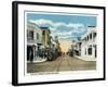 Key West, Florida - Duval Street West Scene-Lantern Press-Framed Art Print