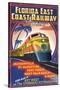 Key West, Florida - East Coast Railway-Lantern Press-Stretched Canvas