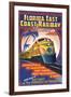 Key West, Florida - East Coast Railway-Lantern Press-Framed Art Print