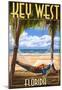 Key West, Florida - Hammock Scene-null-Mounted Poster