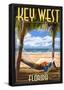 Key West, Florida - Hammock Scene-null-Framed Poster