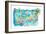 Key West Florida Illustrated Travel Map with Roads and Highlights-M. Bleichner-Framed Art Print