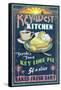 Key West, Florida - Key Lime Pie-Lantern Press-Framed Stretched Canvas