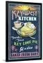 Key West, Florida - Key Lime Pie-Lantern Press-Framed Art Print