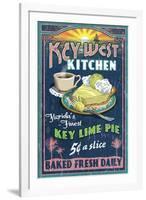 Key West, Florida - Key Lime Pie-Lantern Press-Framed Art Print