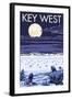 Key West, Florida - Sea Turtles Hatching-Lantern Press-Framed Art Print