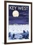 Key West, Florida - Sea Turtles Hatching-Lantern Press-Framed Art Print